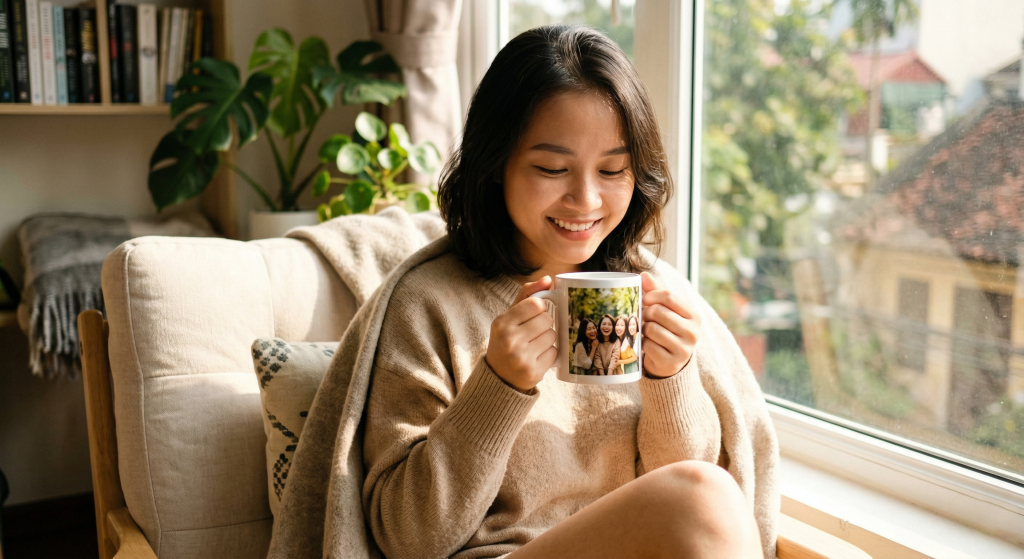 ly in hình cá nhân in theo yêu cầu 1 chiếc ly in hình cá nhân của khách hàng