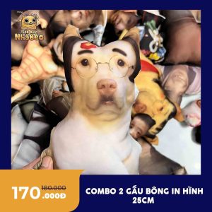 gấu bông in hình combo