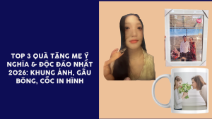 Top 3 quà tặng ý nghĩa cho mẹ - cốc in hình-gấu bông in hình khung ảnh