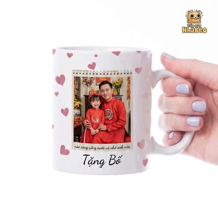 ly sứ in hình làm quà tặng bố ly sứ in hình làm quà tặng bố